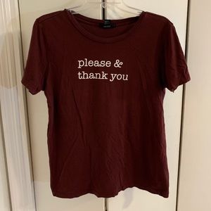 Please & thank you top